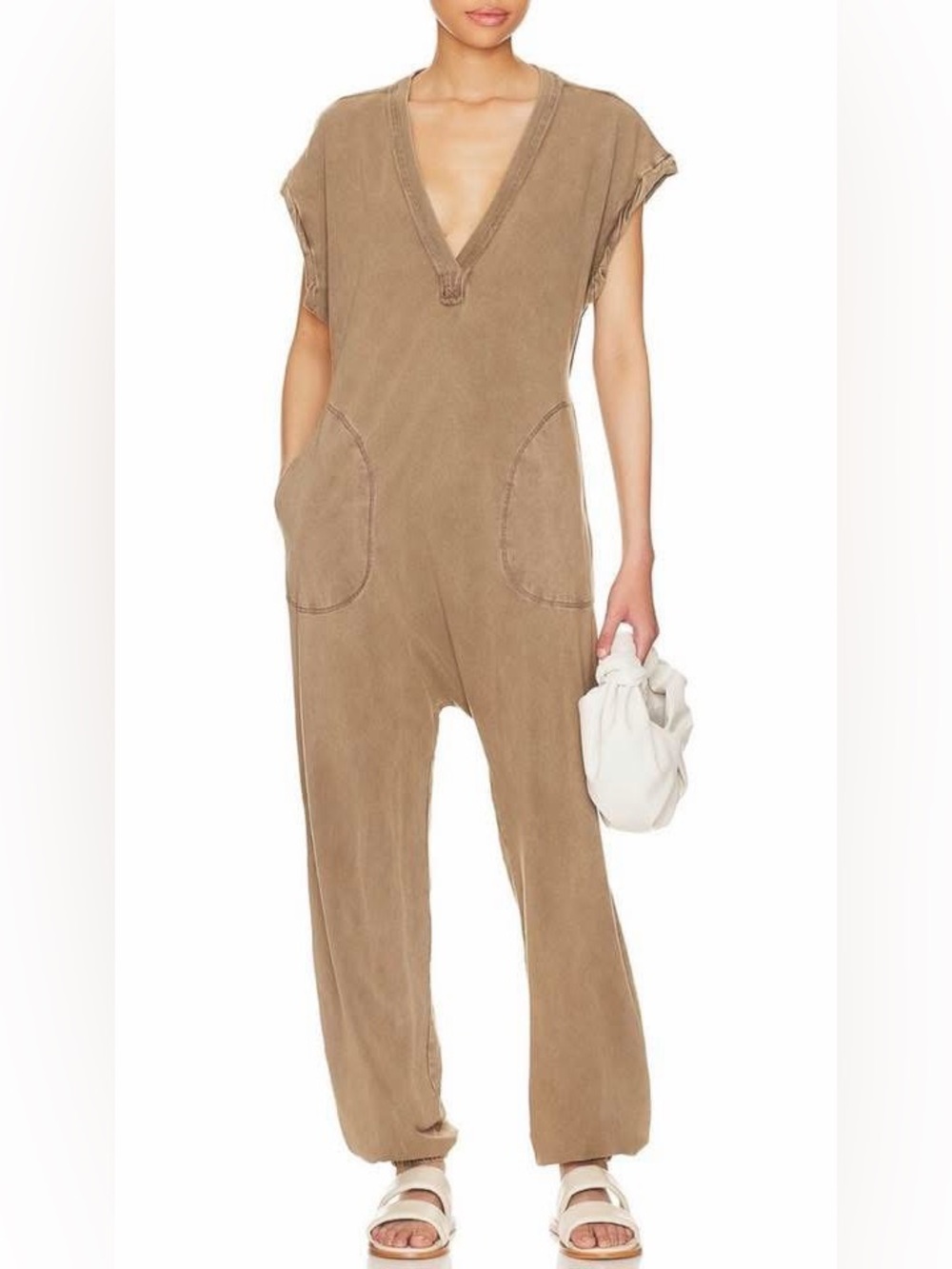 Free People Movement Hot Shot V-Neck Onesie Jumpsuit, like new ($128)!